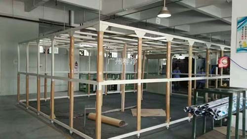 千級潔凈棚支撐架方通選擇鋁合金,制作美觀大方。