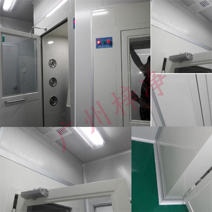無塵車間潔凈室風(fēng)淋室安裝圖 無塵車間潔凈室風(fēng)淋室安裝圖